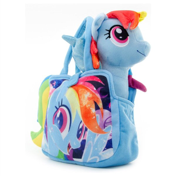 Мягкая игрушка  My Little Pony  Пони в сумочке Радуга   25см купить,NaN