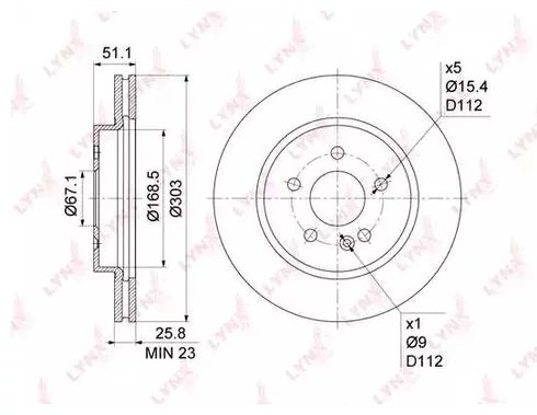 Диски LYNXauto передние BN-1083 - ForteMarket Диски LYNXauto передние BN-1083 купить,23500