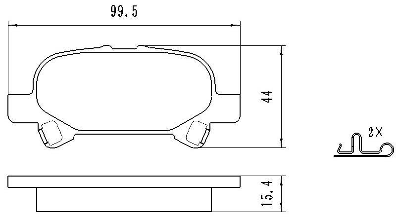 Колодки Winkod задние W0018BP