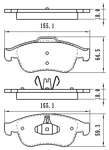 Колодки Winkod передние W0032BP