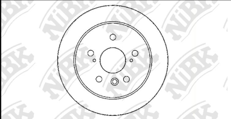 Диски NIBK задние RN1216DSET