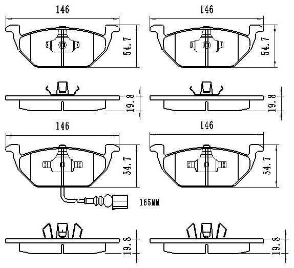 Колодки Winkod передние W0047BP