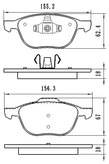 Колодки Winkod передние W0051BP