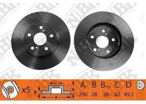 Диски NIBK передние RN1162 купить,NaN