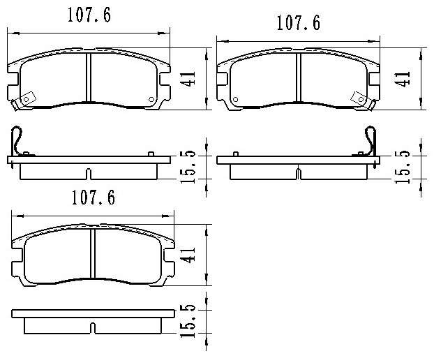 Колодки Winkod задние W0097BP