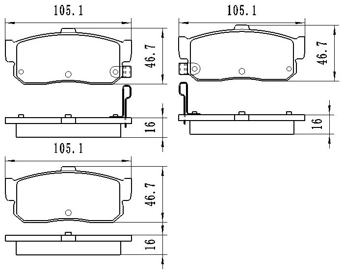 Колодки Winkod задние W0134BP купить,NaN