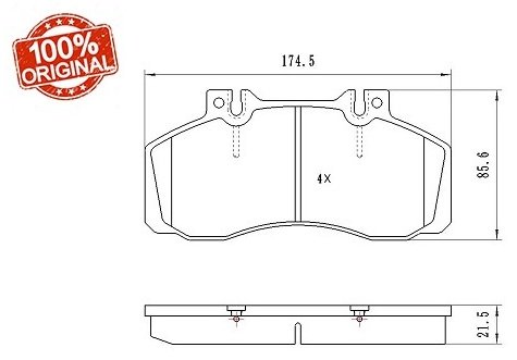 Колодки Winkod W1474BP купить,NaN