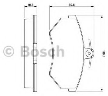 Колодки Bosch передние 0 986 460 944 купить,NaN