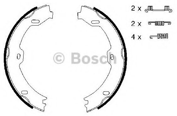 Колодки Bosch задние 0 986 487 666 купить,NaN