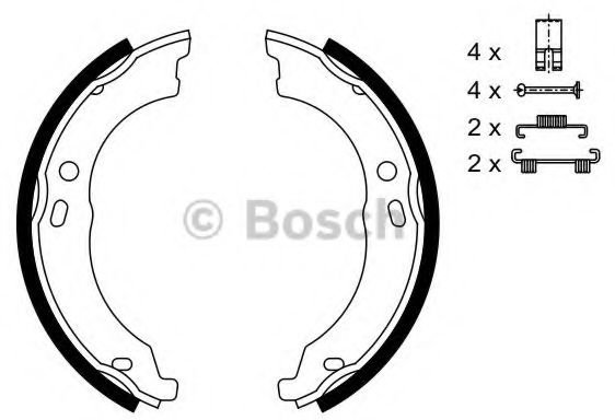 Колодки Bosch задние 0 986 487 726 купить,NaN