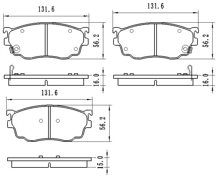 Колодки Winkod передние W1839BP