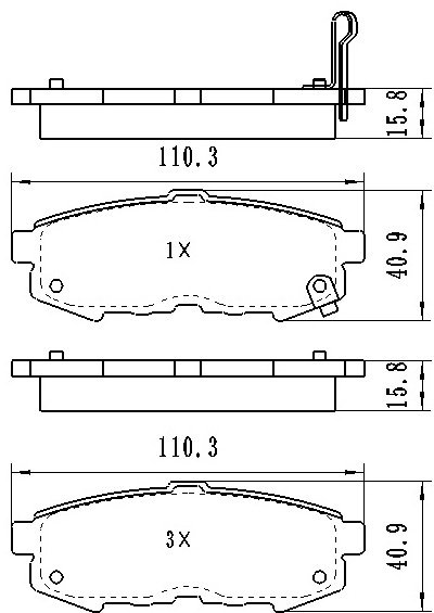 Колодки Winkod задние W1844BP 4 шт купить,NaN