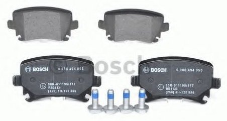 Колодки Bosch задние 0986494053 купить,NaN