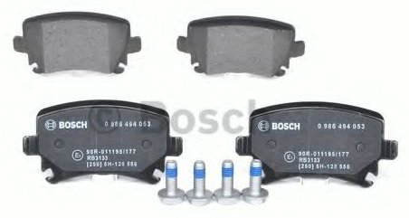 Колодки Bosch задние 0986494053 купить,NaN