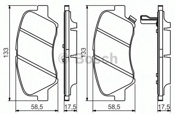 Колодки Bosch передние 0 986 494 563 купить,NaN