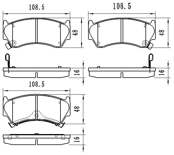 Колодки Winkod передние W1909BP