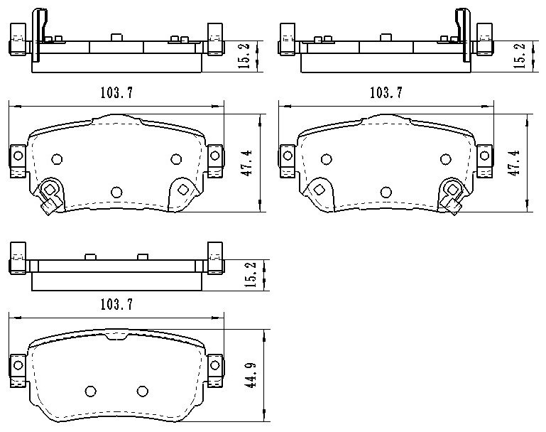 Колодки Winkod задние W1915BP купить,NaN