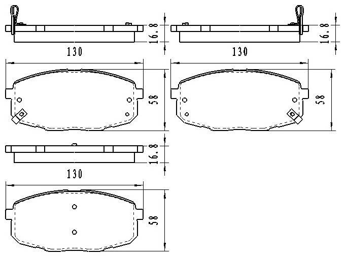 Колодки Winkod передние W2103802BP