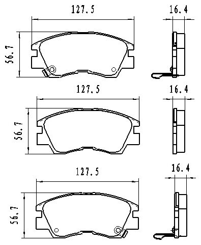Колодки Winkod передние W227502BP