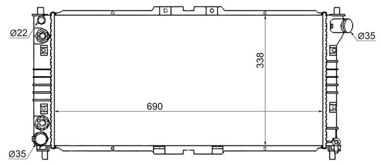 Winkod радиатор основной WRW1144