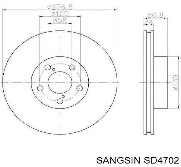 Диски передние SD4702