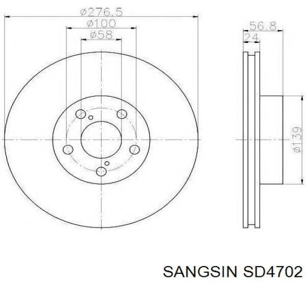 Диски передние SD4702