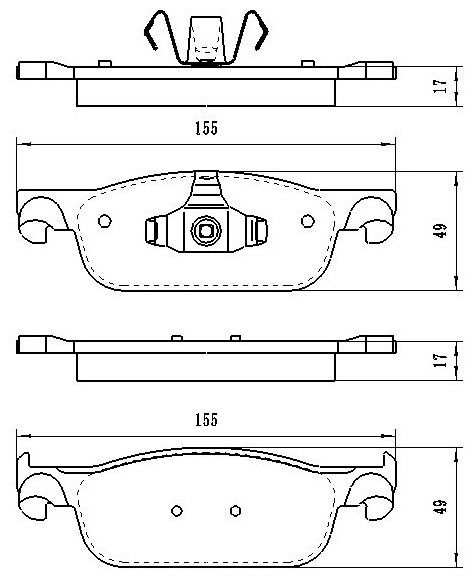 Колодки Winkod передние WBP1561
