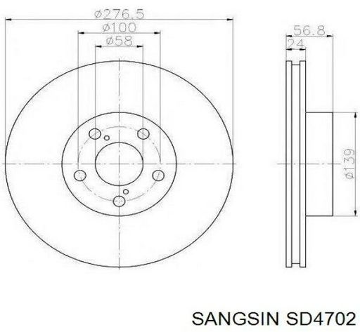 Диски передние SD4702