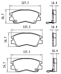 Колодки Winkod передние W227502BP