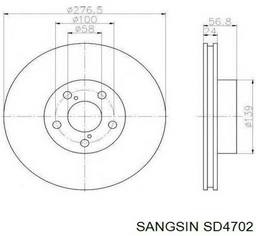 Диски передние SD4702