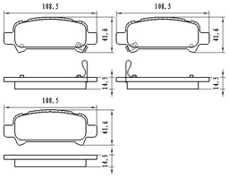 Колодки Winkod задние W272902BP