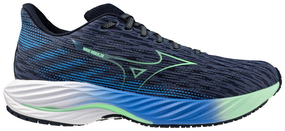 Кроссовки Mizuno Wave Rider 28 синий купить,NaN