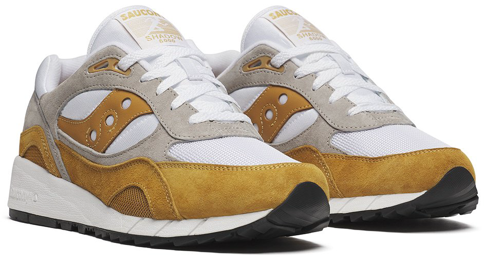 Кроссовки Saucony Shadow 6000 белый, оранжевый купить,NaN