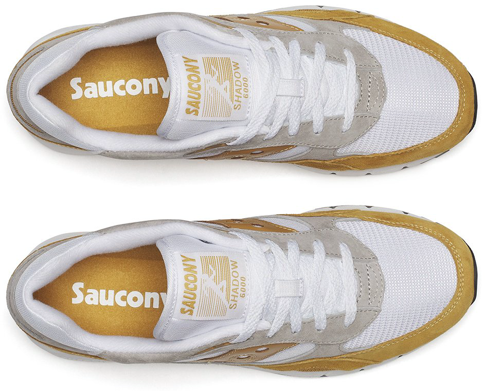 Кроссовки Saucony Shadow 6000 белый, оранжевый купить,NaN