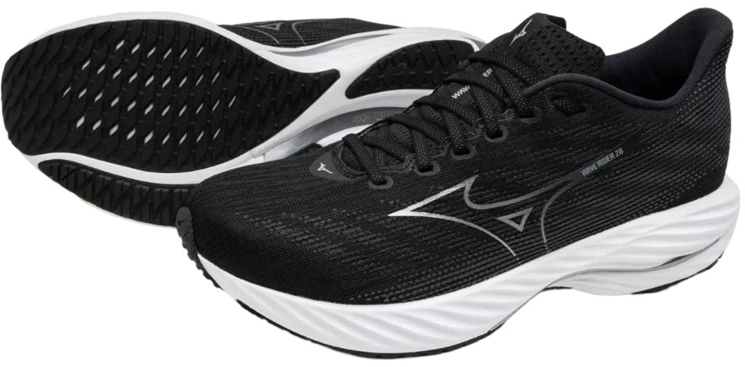 Кроссовки Mizuno Wave Rider 28 2E черный купить,0