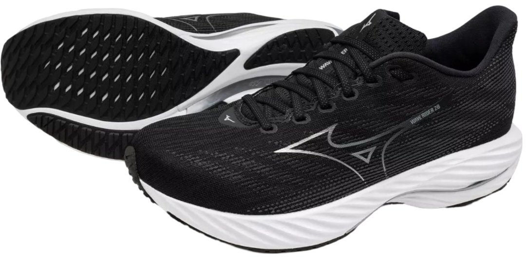 Кроссовки Mizuno Wave Rider 28 2E черный купить,89900