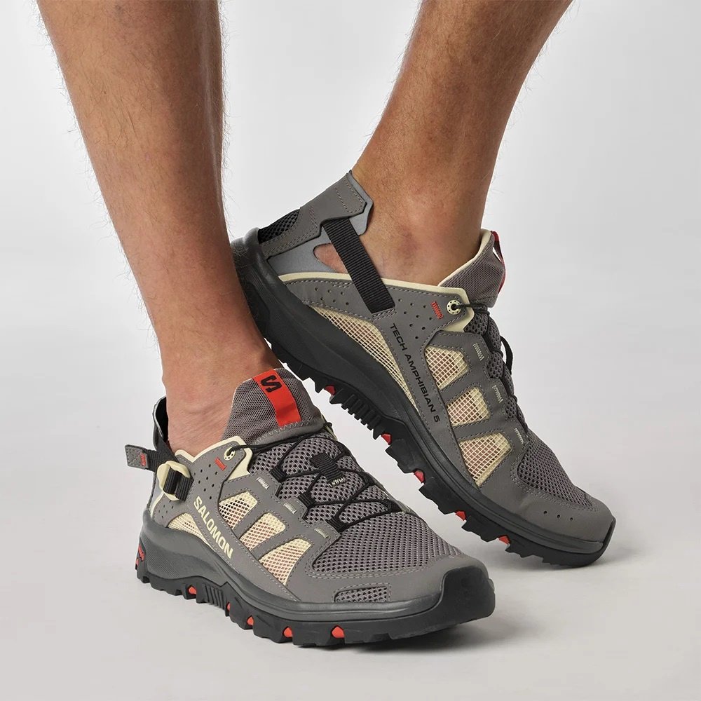 Кроссовки Salomon Techamphibian 5 серый купить,0