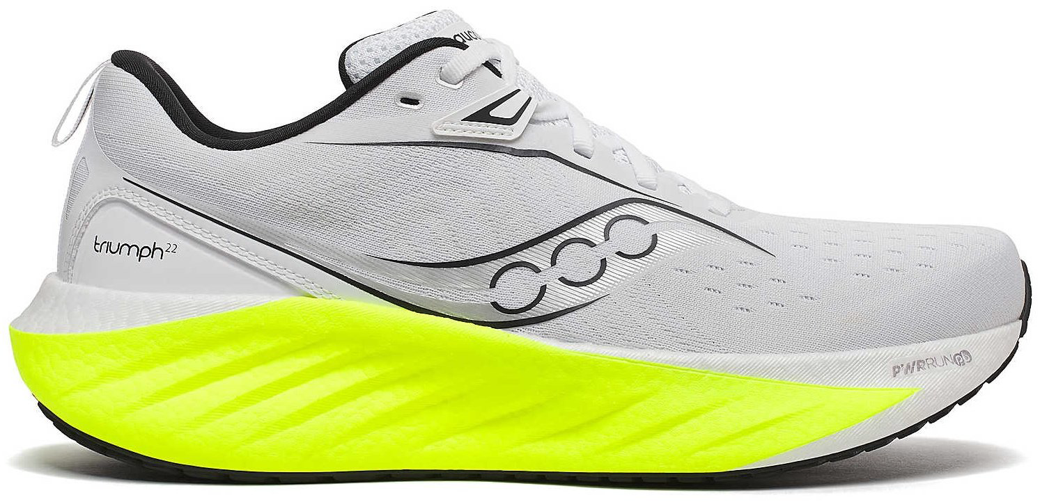 Кроссовки Saucony Triumph 22 белый, желтый купить,NaN