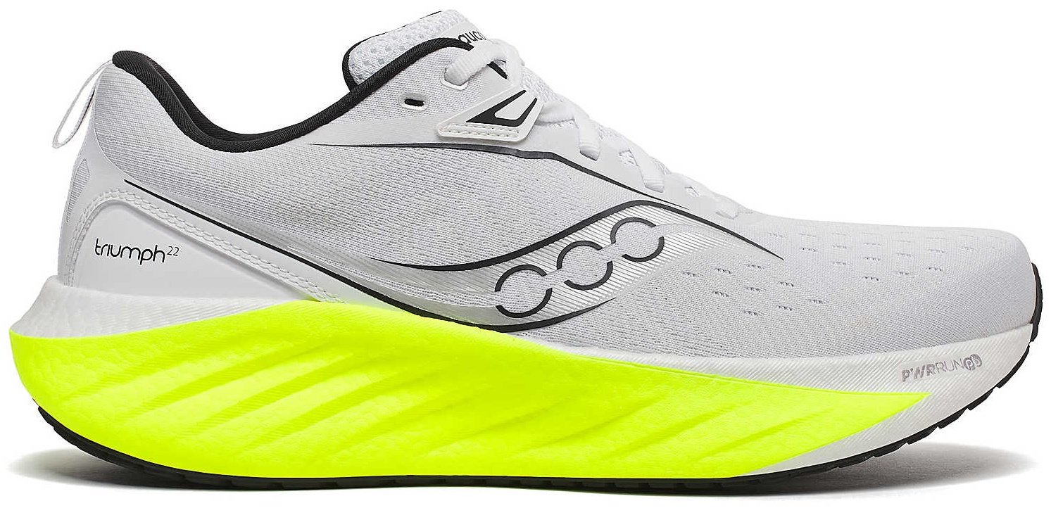 Кроссовки Saucony Triumph 22 белый, желтый купить,NaN