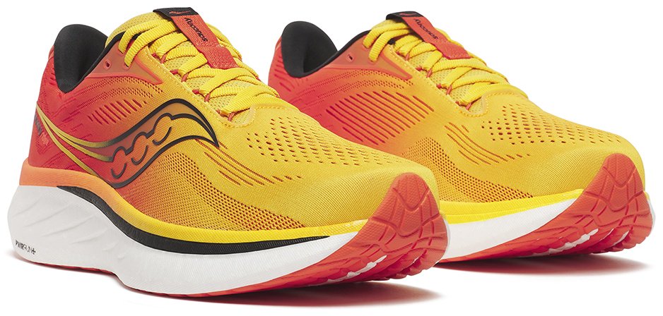 Кроссовки Saucony Ride 18 желтый, оранжевый - ForteMarket Кроссовки Saucony Ride 18 желтый, оранжевый купить,0