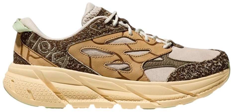 Кроссовки Hoka Clifton L Suede бежевый купить,NaN