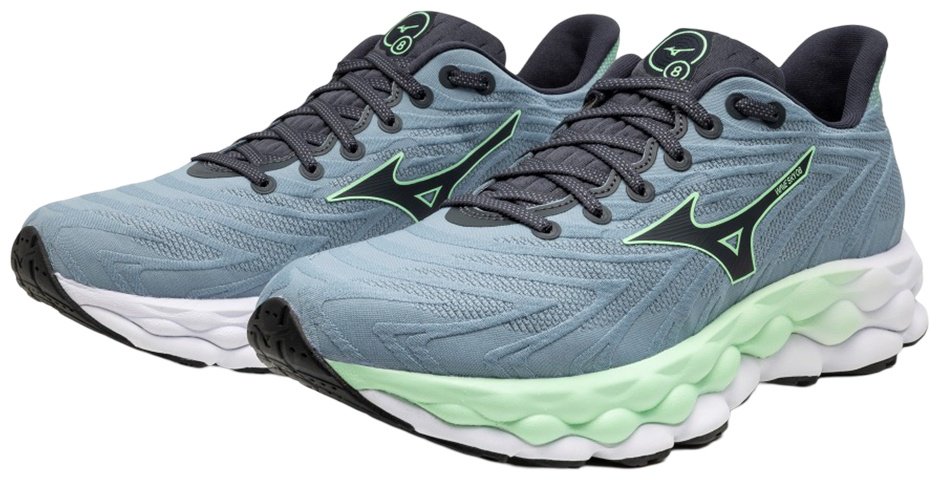 Кроссовки Mizuno Wave Sky 8 голубой - ForteMarket Кроссовки Mizuno Wave Sky 8 голубой купить,0