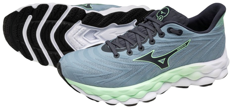 Кроссовки Mizuno Wave Sky 8 голубой - ForteMarket Кроссовки Mizuno Wave Sky 8 голубой купить,0