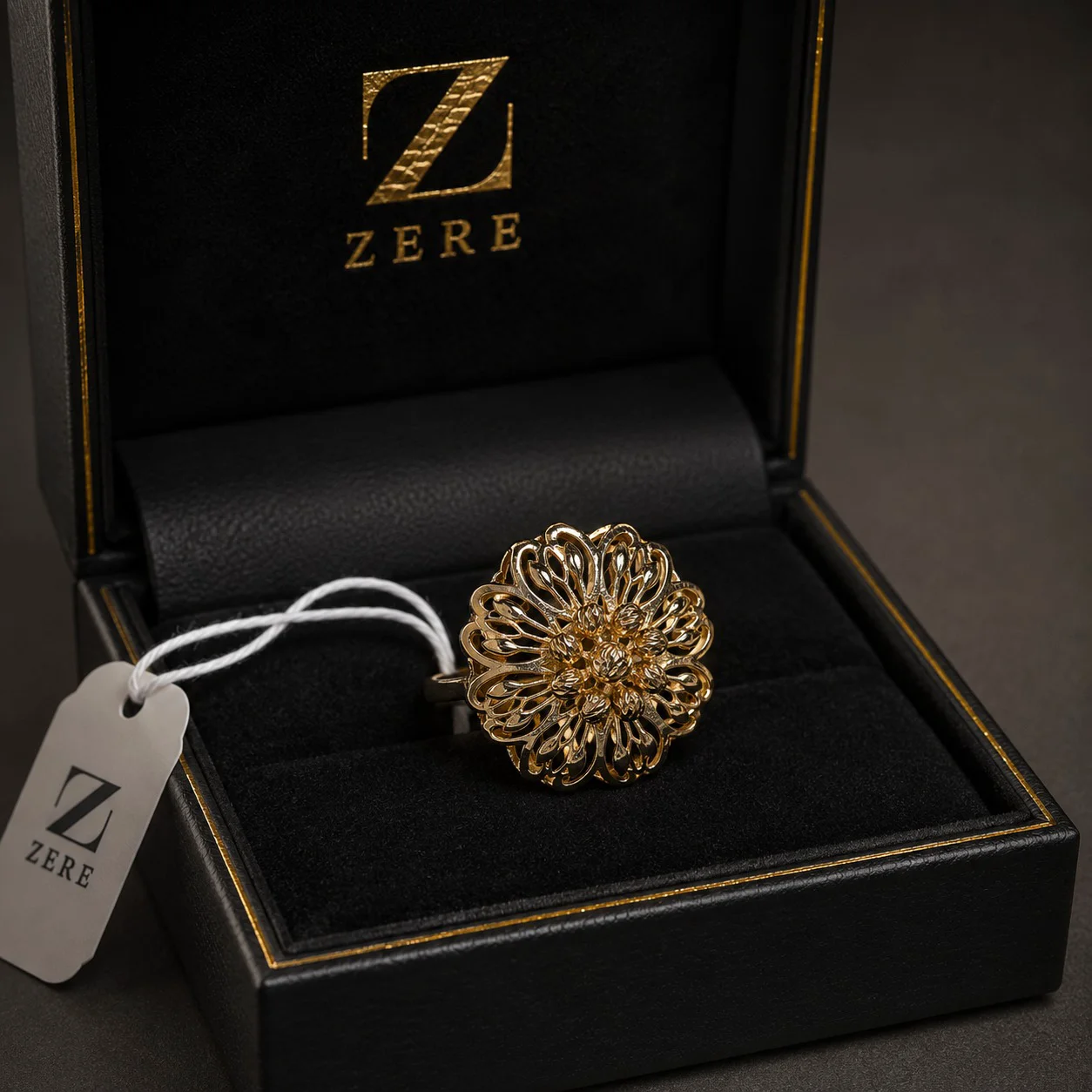 Кольцо Zere ZR090522 золото 19.5р 3.74гр купить,313400