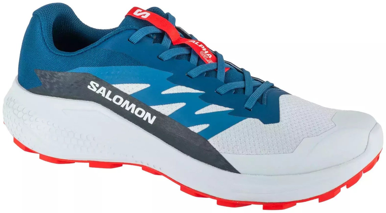 Треккинговые кроссовки Salomon серый, синий купить,NaN
