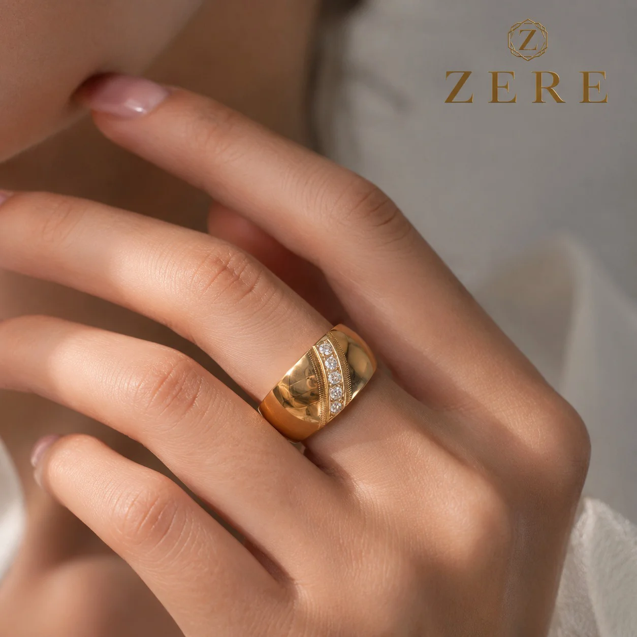 Кольцо Zere ZR090508 золото 19р 3.06гр золото купить,255600