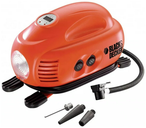 Автокомпрессор Black & Decker поршневый ASI200-XJ