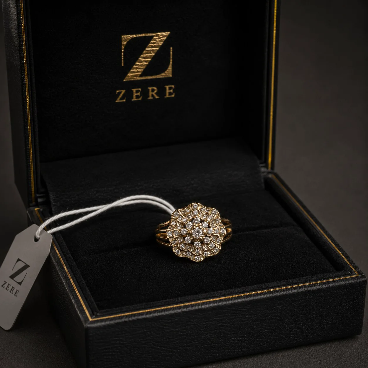 Кольцо Zere ZR090527 золото 19.5р 3.77гр