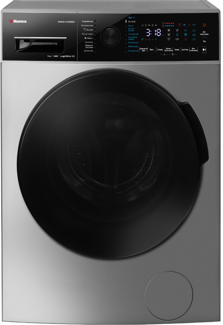 Стиральная машина Hansa WHK9141D4BSG серая купить,NaN