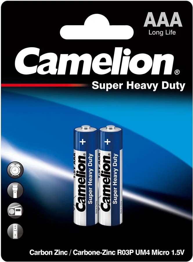 Батарейки Camelion Super Heavy Duty R03P-SP2B 2 шт